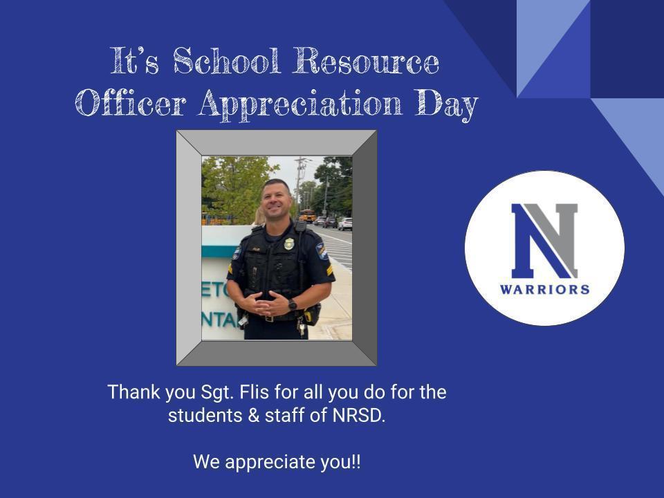 SRO Appreciation Day Narragansett Middle School