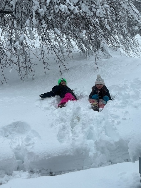 Girls in Snow